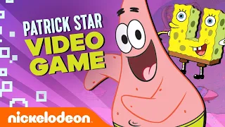 Patrick Star Goes on an 8-Bit Video Game Adventure! 🎮LEVEL 5 | Nick Arcade: Speed Run