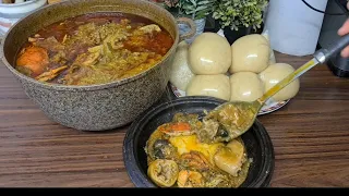 My Crowd/ Tasty Simple Slimy Ghana Okro stew full of Protein/@ Imelda's kitchen 😋