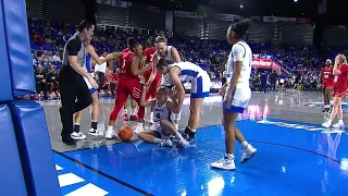 Double Technical Fouls After Carr SHOVES Player After Stepping Over Another! | Louisville Cardinals