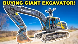 I Bought a GIANT EXCAVATOR for My BACKYARD FARM!!! (Don't Tell My Wife...)