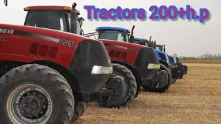 Работа трактора 200+ л.с | Magnum 255 | Puma 210 | NH T7060 | High horsepower tractors 200+