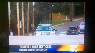 News Fail - Reporter Discusses Fake Testicle Ticket