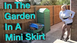 In The Garden In A Mini Skirt