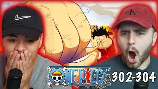 LUFFY THIRD GEAR IS INSANE!!! - One Piece Episode 302 & 304 REACTION + REVIEW!