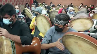 تمرین گروه دف نوازان هیوا اصفهان / Daf navazane Hiva