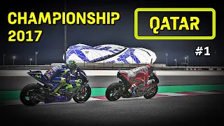 MotoGP Opening Season at Losail | MotoGP AI Championship 2017 | #1 | Qatar GP