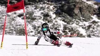 Luca and Laura Kids Alpine Skiing 7 Years Old Carving Ski Racing Technique #TalentScout
