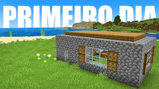 Minecraft Sobrevivência - Primeiro Dia #01 Manyacraft