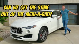 We found more "STUFF" inside my Maserati Levante repo while trying to remove the horrible DRUG SMELL