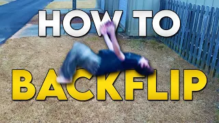 How To Do A Backflip In ONE Day!