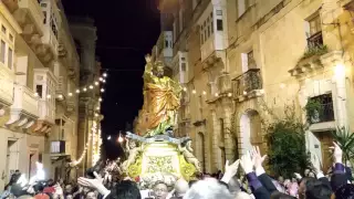 Innu lill San Pawl Nawfragu - Festa 2015 - Triq Merkanti Valletta