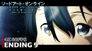 Sword Art Online - Ending 9 [4K 60FPS | Creditless | CC]