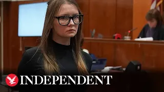 Anna Delvey speaks at her New York City art show from jail