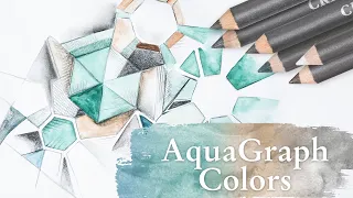 AQUAGRAPH COLORS - Water-Soluble Colored Graphite Pencils by CRETACOLOR