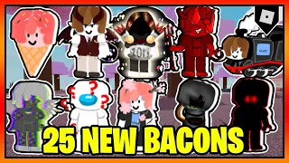 How to get ALL 25 NEW BACONS in FIND THE BACONS || Roblox