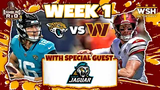 @commanders vs @jaguars NFL KICKOFF Week One Preview w/ @UCF_Jaguar !