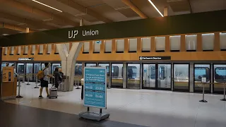 How to take a train from union station to pearson airport