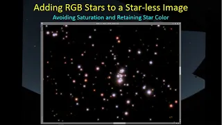 Merging RGB Stars with Starless SHO Images