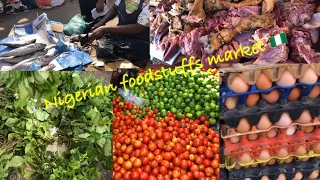 MARKET VLOG: THE COST OF FOODSTUFFS IN A TYPICAL NIGERIAN MARKET + THINGS I BOUGHT  #vlog #food