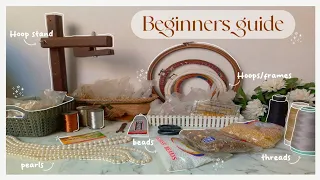 Beginners guide to all the beads material✨Embroidery hoop stand🤍QnA