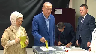 President Erdogan cast his vote in İstanbul