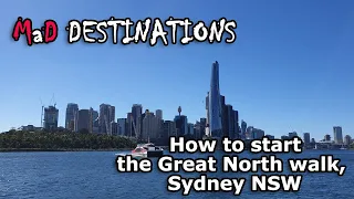 Starting the Great North walk, Sydney NSW Australia