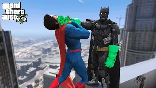 GTA 5 - Batman super kryptonite armor VS Superman