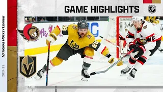 Senators @ Golden Knights 3/6 | NHL Highlights 2022