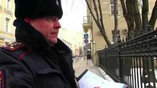 Посольство Украины, Москва Євромайдан, Акция в поддержку Майдана, 2 февраля 2014