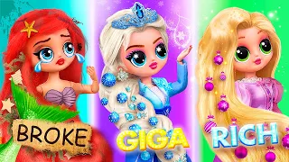 Christmas for Broke, Rich and Giga Rich Princesses / 30 LOL OMG DIYs