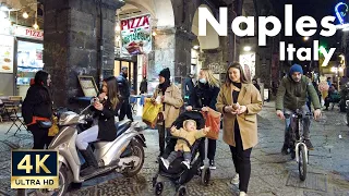 Naples Italy 🇮🇹 4K Evening Walking Tour 2022
