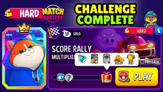 HARD Multiplier Mushrooms + Boosted Solo Challenge Score Rally 21000 points | Match Masters