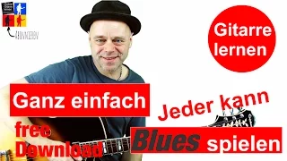 Jeder kann Blues spielen Gitarre lernen🎸