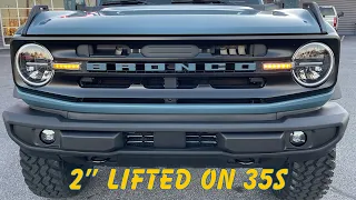 2" Lifted on Stocks! 2021 Area 51 Ford BRONCO Apex Edition Review