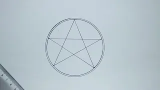 How to Draw a PENTAGRAM Step by Step