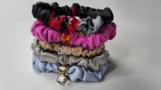 How to sew beautiful  scrunchies from fabric in 5 minutes / Idea for a gift or for sale