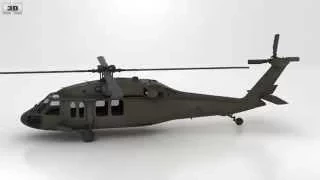 Sikorsky UH-60 Black Hawk by 3D model store Humster3D.com