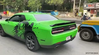 DODGE Challenger and CHARGER spotted in INDIA | CHAOS in Streets and Acceleration