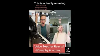 Voice Teacher Reacts! Dan Faber can't believe @Sewphy's Whistle Tone!!