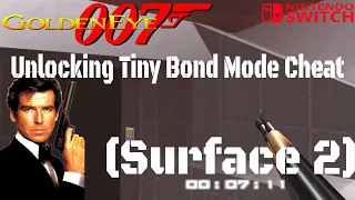 #GoldenEye 007 Unlocking Tiny Bond Mode Cheat | Surface 2 | Difficulty: 00 Agent | #Switch