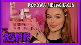 ASMR😴ROBIĘ CI PIELĘGNACJE TWARZY TYLKO RÓŻOWYMI KOSMETYKAMI🎀