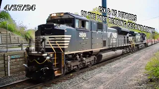 CSX & NS Detours On The Port Reading Secondary!! 4/27/24