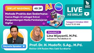 Hari Ke 3 : Diklat Canva Magic AI Sebagai Solusi Pengembangan Media Pembelajaran Digital