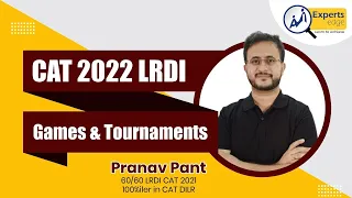 CAT 2022 LRDI | Games and Tournaments For CAT | CAT 2022 Exam Preparation