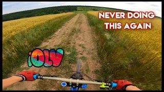 XC TRAILS ON A DOWNHILL BIKE