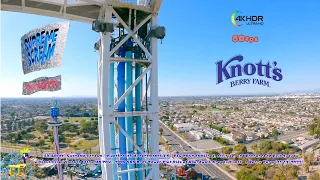 [4K 60fps] Supreme On-Ride and Entrance to Exit Queue POV | S&S Drop Tower | Knott's Berry Farm 2022