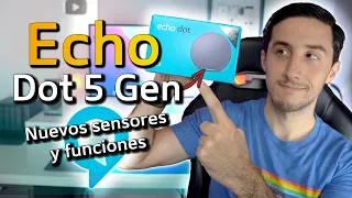 Amazon Echo Dot 5 Gen 2022 unboxing y review 🔊 Echo Dot 5 VS Echo Dot 4 🔥