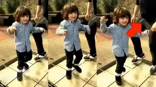 Sharukh Khan's son Abram Khan CUTE Dances for Aryan and Suhana