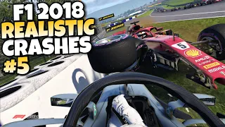 F1 2018 REALISTIC CRASHES #5