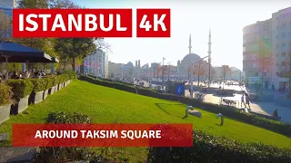 Istanbul Around Taksim Square Walking Tour 5 Novebmer 2021|4k UHD 60fps